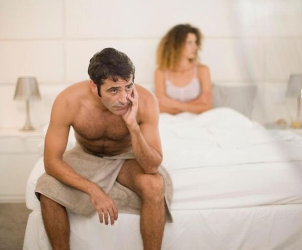 Un bărbat are probleme de potență